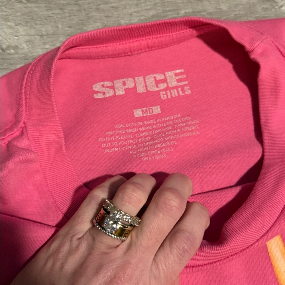 💞✨ UO•Spice Girls OverSized Bling TeeShirt•Size:Medium✨💞 - Picture 3 of 7